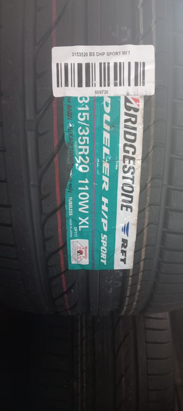 Tyres for BMW X5 Wides and Narrows