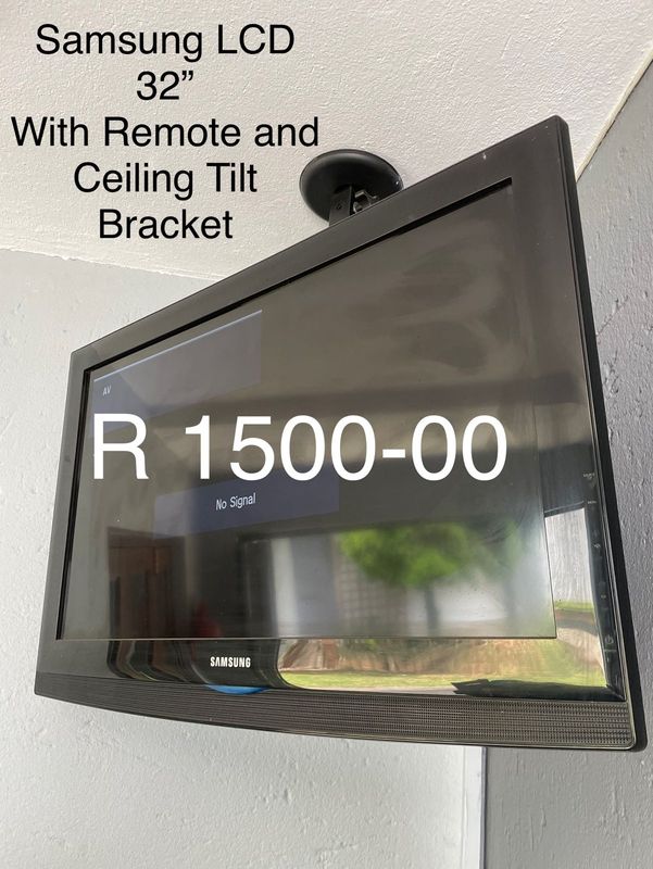 Samsung 32” LCD TV with Ceiling Bracket