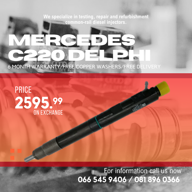 MERCEDES BENZ C220 DELPHI DIESEL INJECTORS FOR SALE ON EXCHANGE