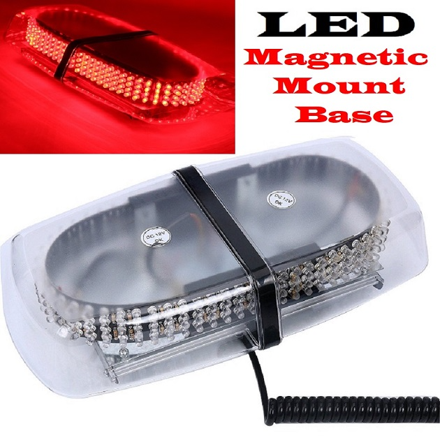 Red LED Flash Strobe Light 240LEDs Magnetic Base for Vehicles. High Intensity. Brand New Products.