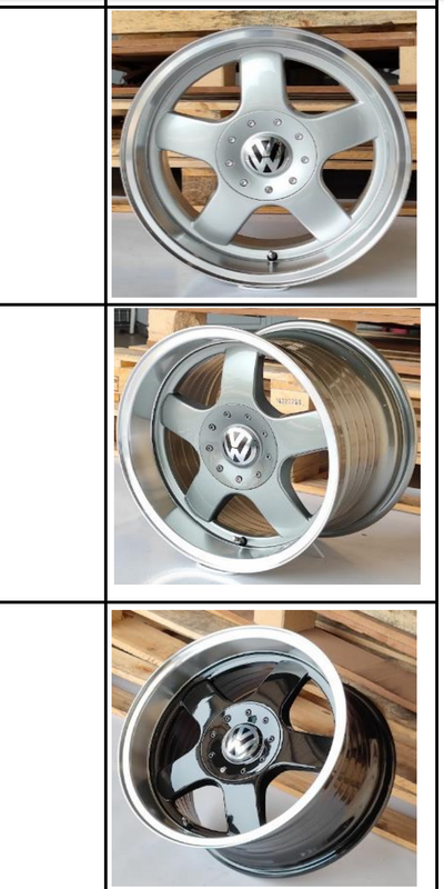 New 15&#34; Volkswagen magwheels in multi pcd, 5x100pcd and 4x100pcd.