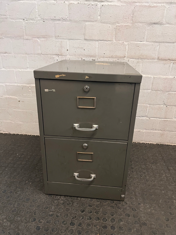 Steel Two Drawer Filing Cabinet - REDUCED- A47134