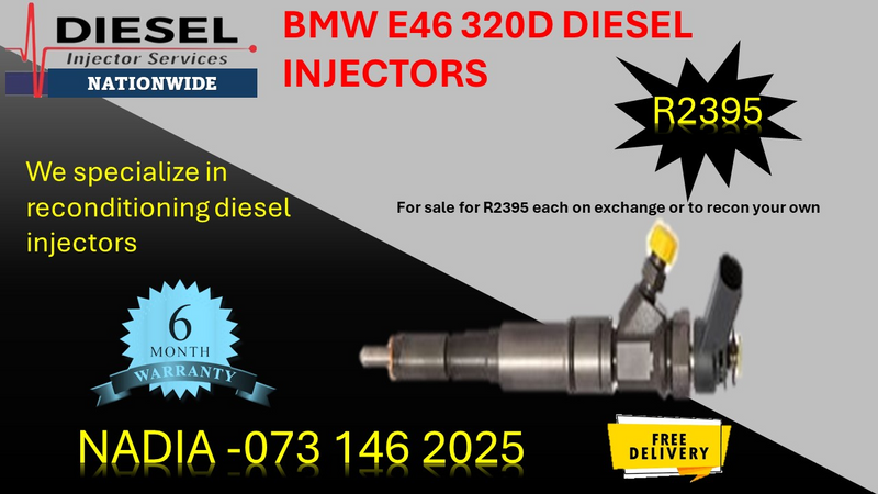 BMW E46 320D diesel injector for sale on exchange - we can recon with 6 months warranty