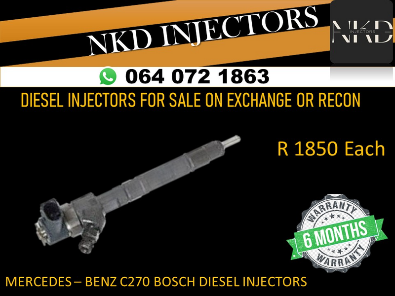 MRCEDES C270 DIESEL INJECTORS FOR SALE