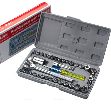 40 Piece Combination Tools Socket Wrench Set