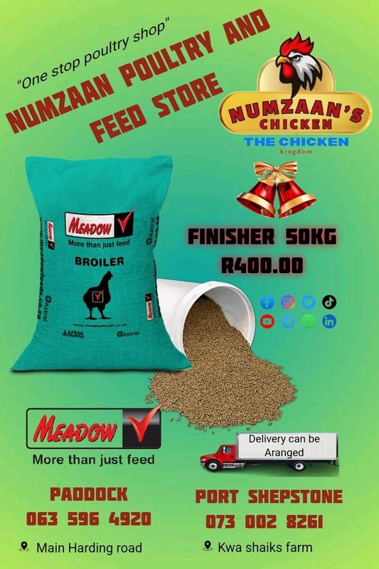 Chicken feed and poultry equipment