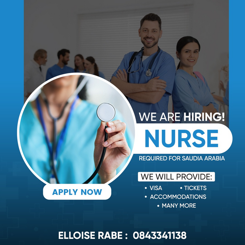 Urgent - Nurses required to work in Saudi Arabia