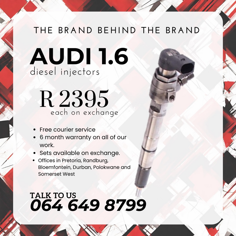 Audi 1.6 diesel injectors for sale on exchange or to recon