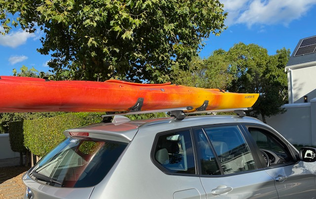 Kayak and Thule Roof Rack