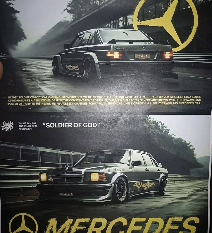 Mercedes Benz 190E poster