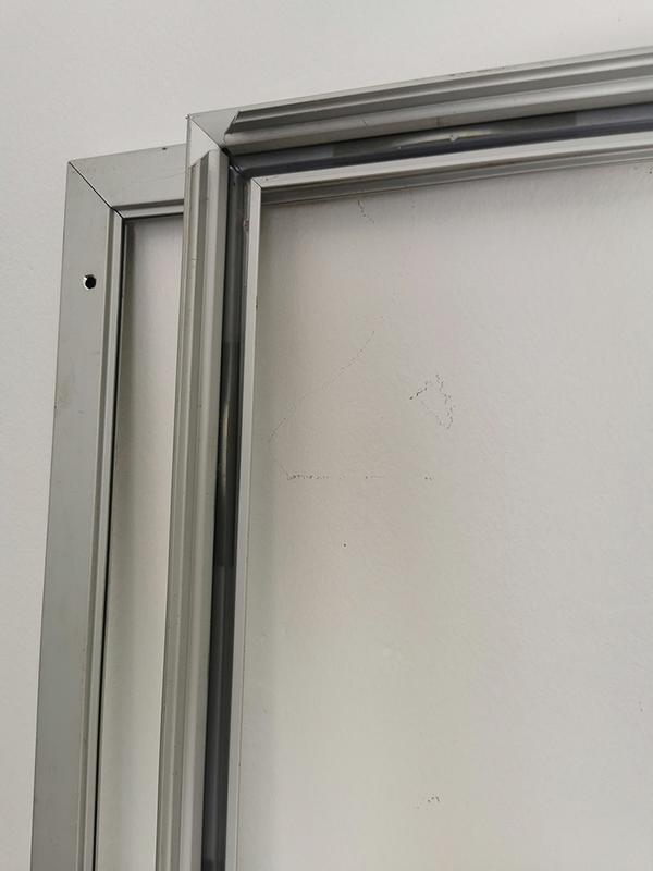 Two Aluminum Snapper Frames (Good Condition) Size 600mm x 1200mm