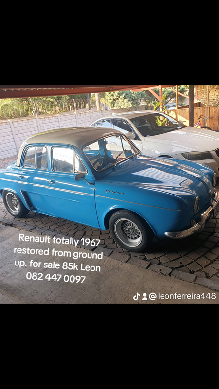 Renault 1967 totally restored from ground up