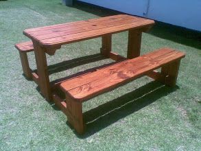 6 Seater Bench Table Promotion