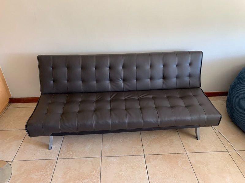LEATHER SLEEPER COUCH