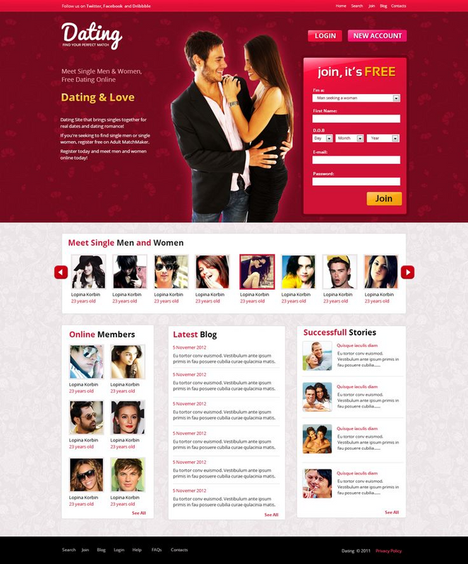 Dating Website Design/Hosting (Freelancer Service)