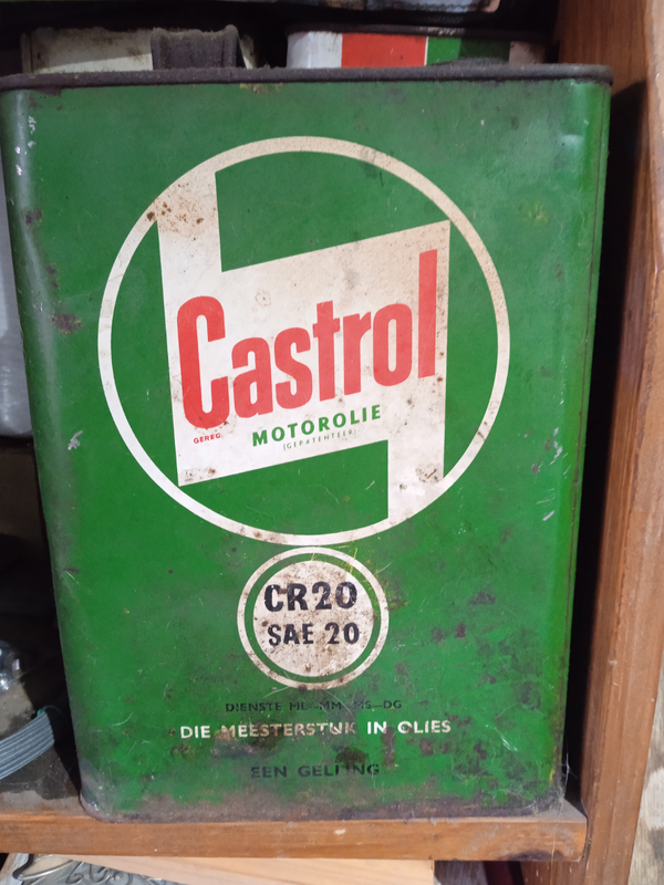 Vintage Castrol oil can