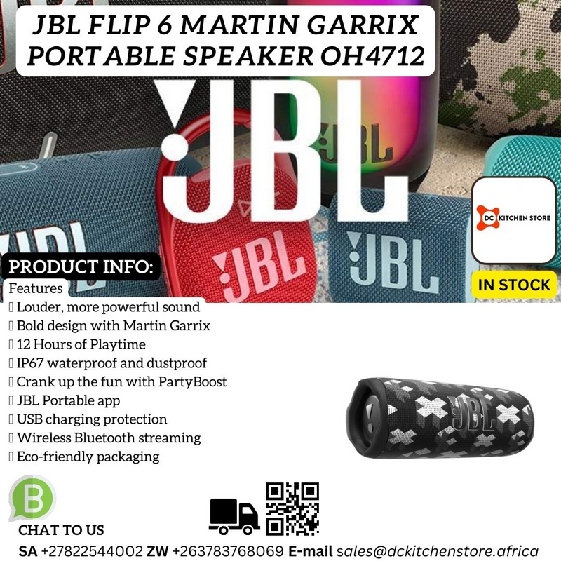 JBL FLIP 6 MARTIN GARRIX PORTABLE BLUETOOTH SPEAKER
