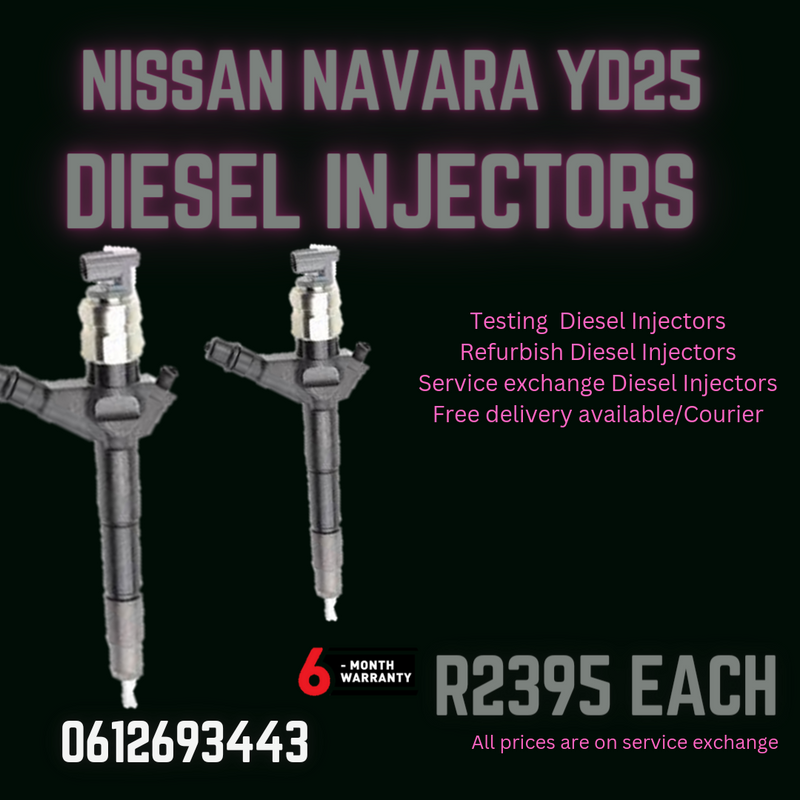 Nissan Navara YD25 Diesel Injectors for sale