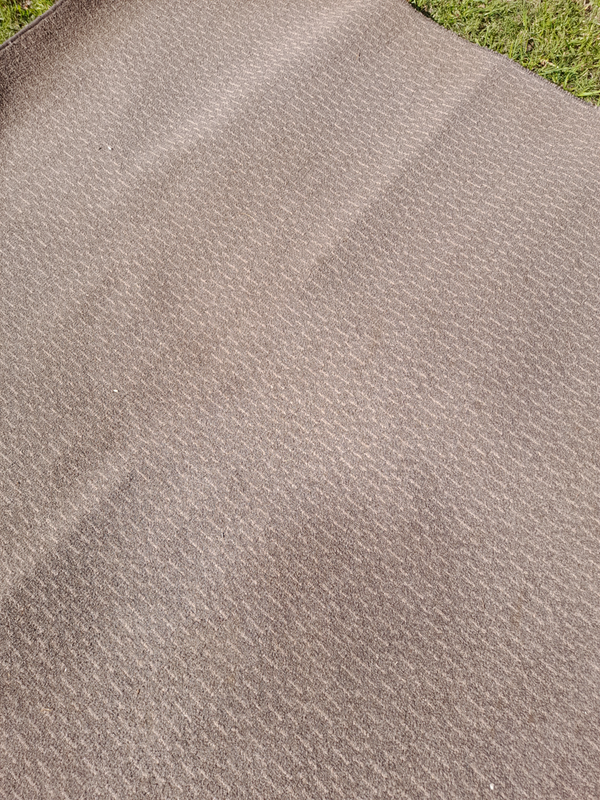Two grey carpets