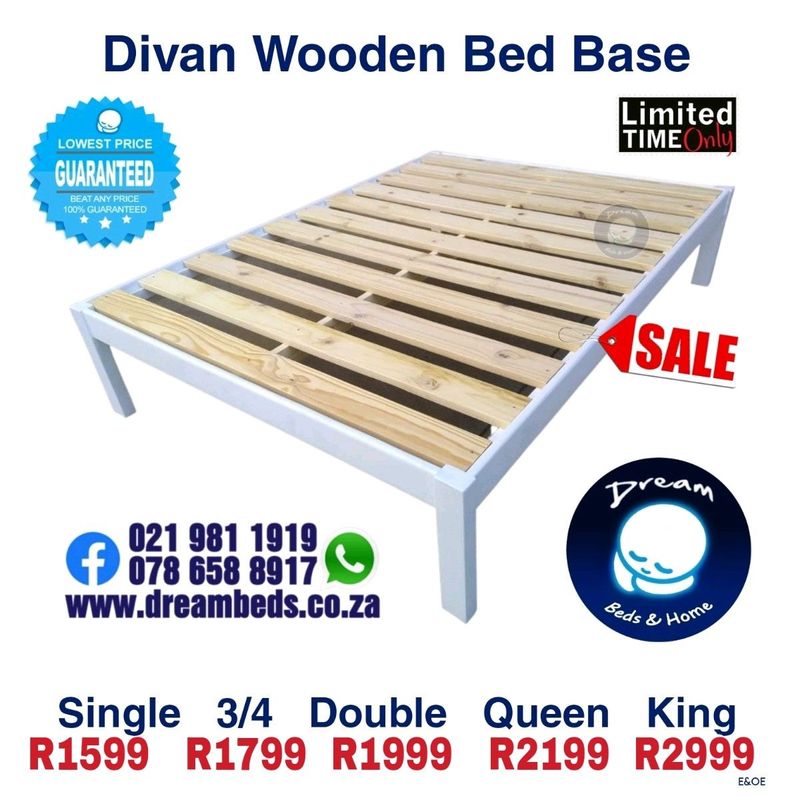 Wooden Bases and pullout beds at Factory Prices from R1499