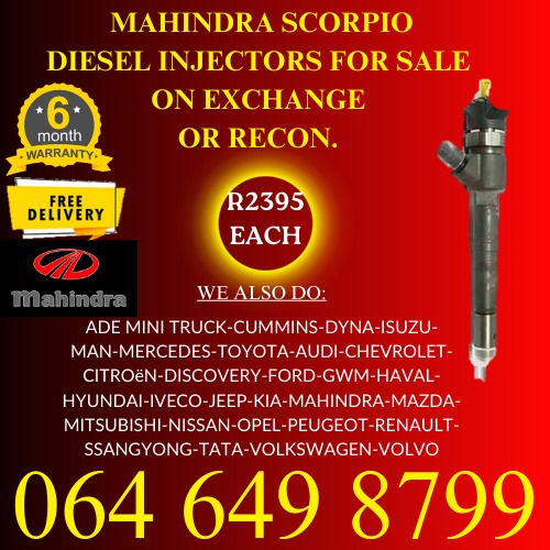 Mahindra Scorpio diesel injectors for sale on exchange