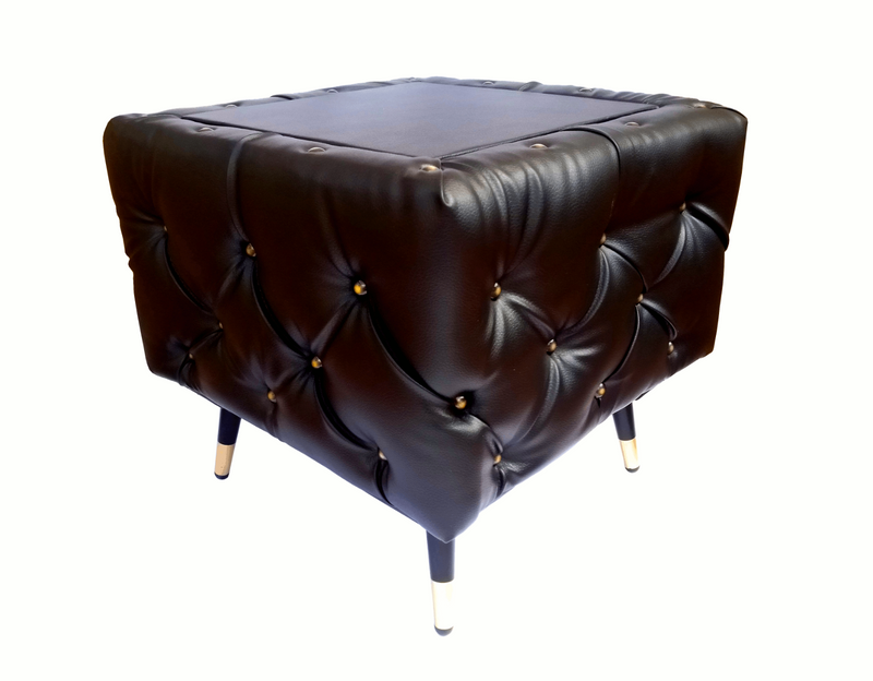 Kaya Textured Leather - End Table