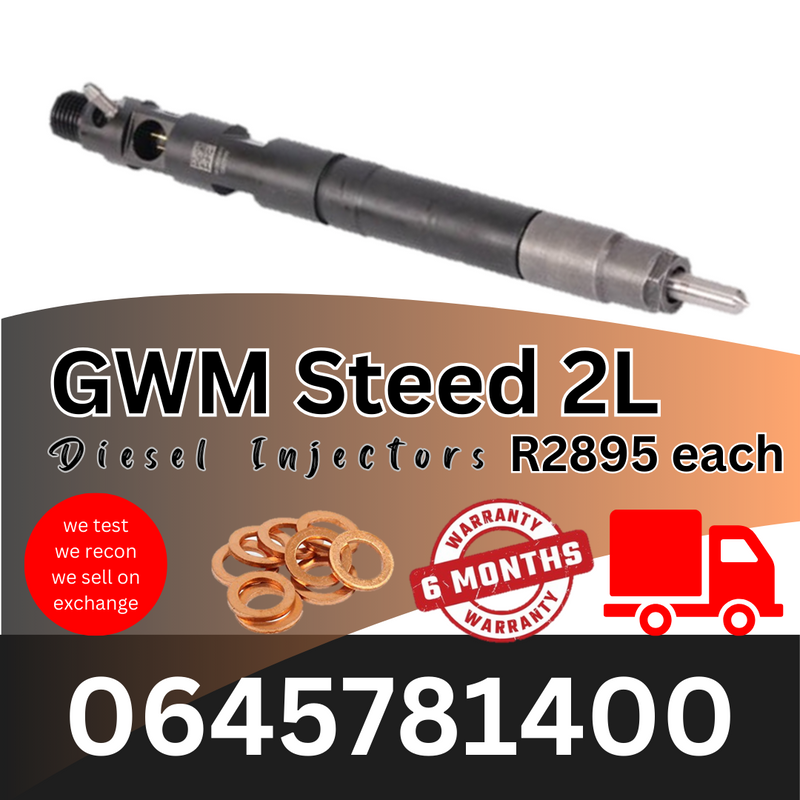 GWM Steed 2L diesel injectors for sale