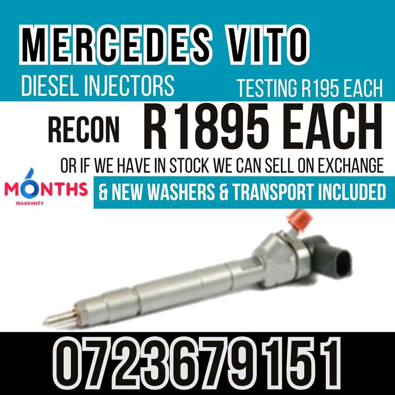 Mercedes Vito Diesel Injectors for sale