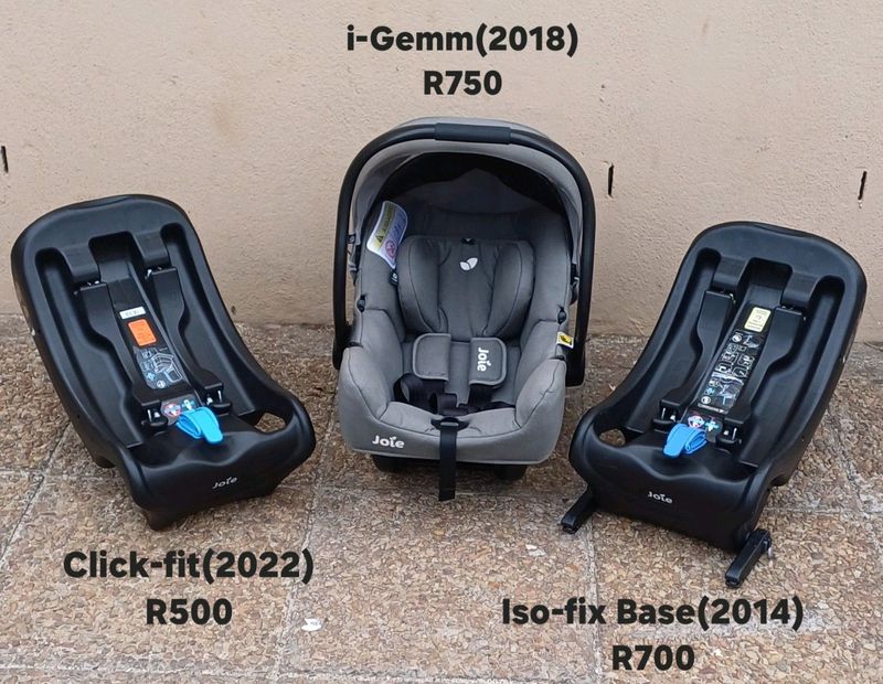 Joie i-Gemm Car Seat &amp; 2 x bases(pleasw read description &amp; see first pic for prices)