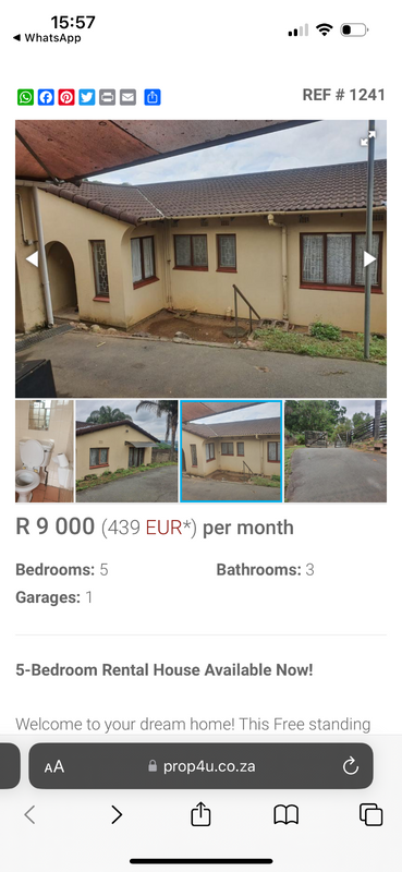 5 BEDROOM HOUSE TO RENT  IN HILLARY WITH SWIMMING POOL  9000