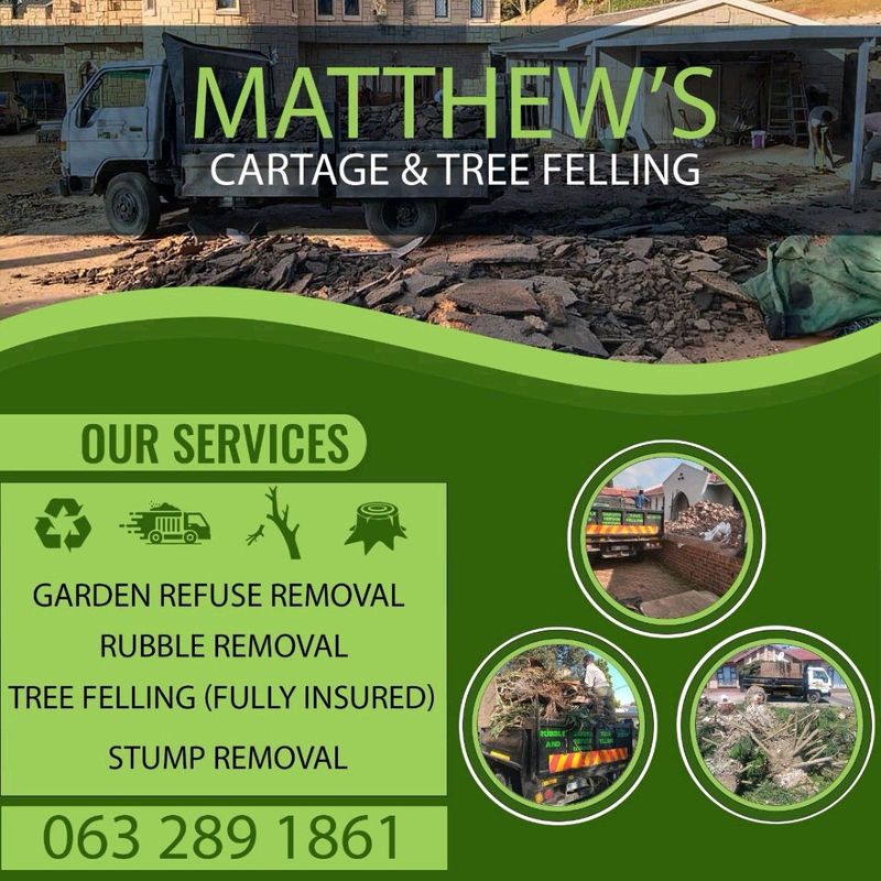 4 ton tipper truck for hire, Rubble, garden refuse removal and tree felling