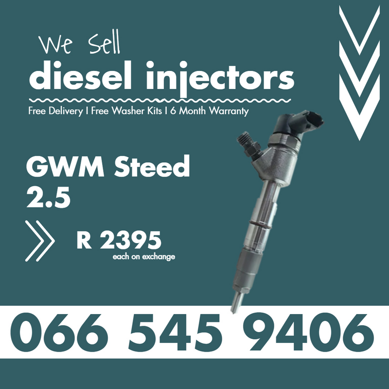 GWM STEED 2.5 DIESEL INJECTORS FOR SALE ON EXCHANGE