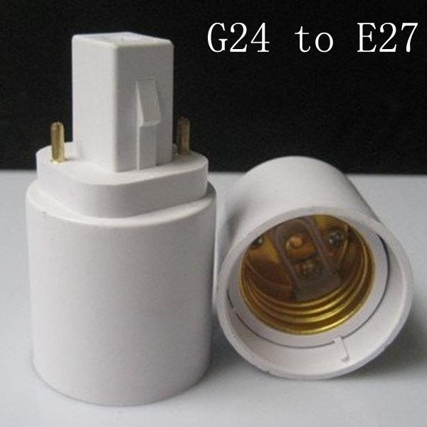G24 to E27 Light Bulb Socket Converters, Adapters, Connectors. Brand New Products.
