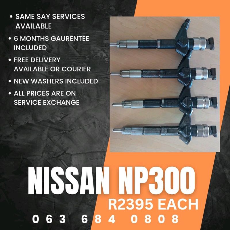 NISSAN NP300 DIESEL INJECTORS FOR SALE WITH WARRANTY
