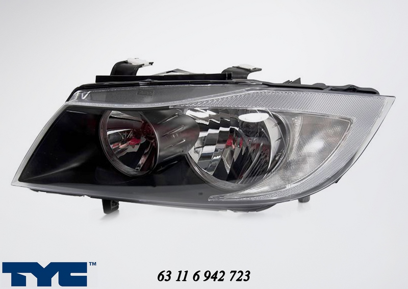 Headlamp Assembly - BMW E90 / E91 3-Series - Halogen - Pre LCI - Left