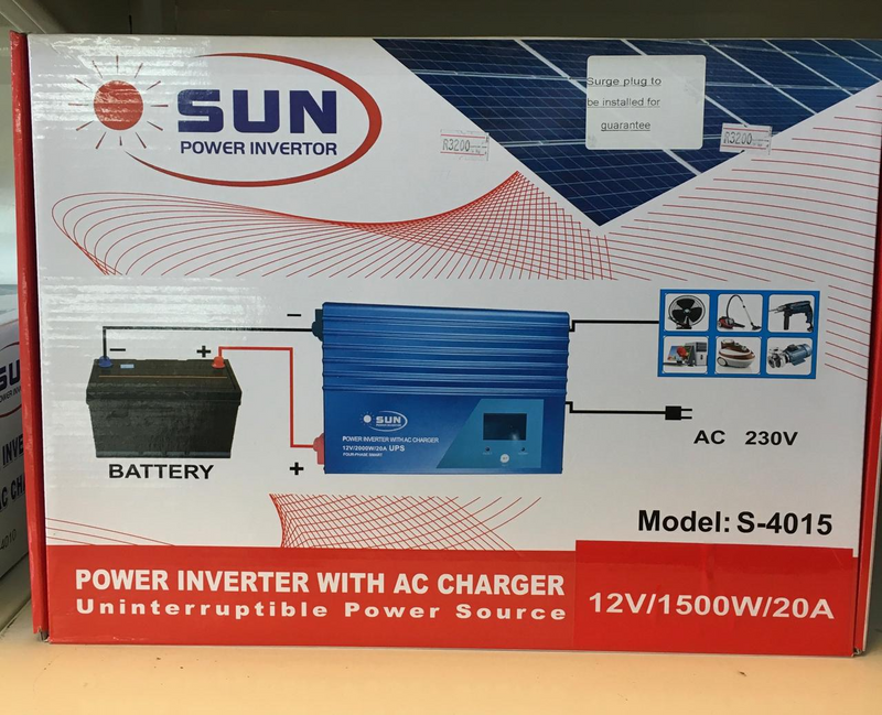 SUN POWER INVERTER WHIT AC CHARGER