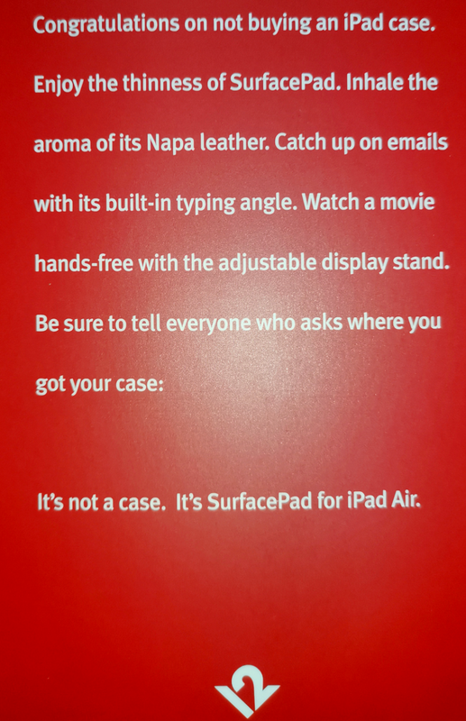 APPLE!!! Brand new!! Surface pad for Ipad Air