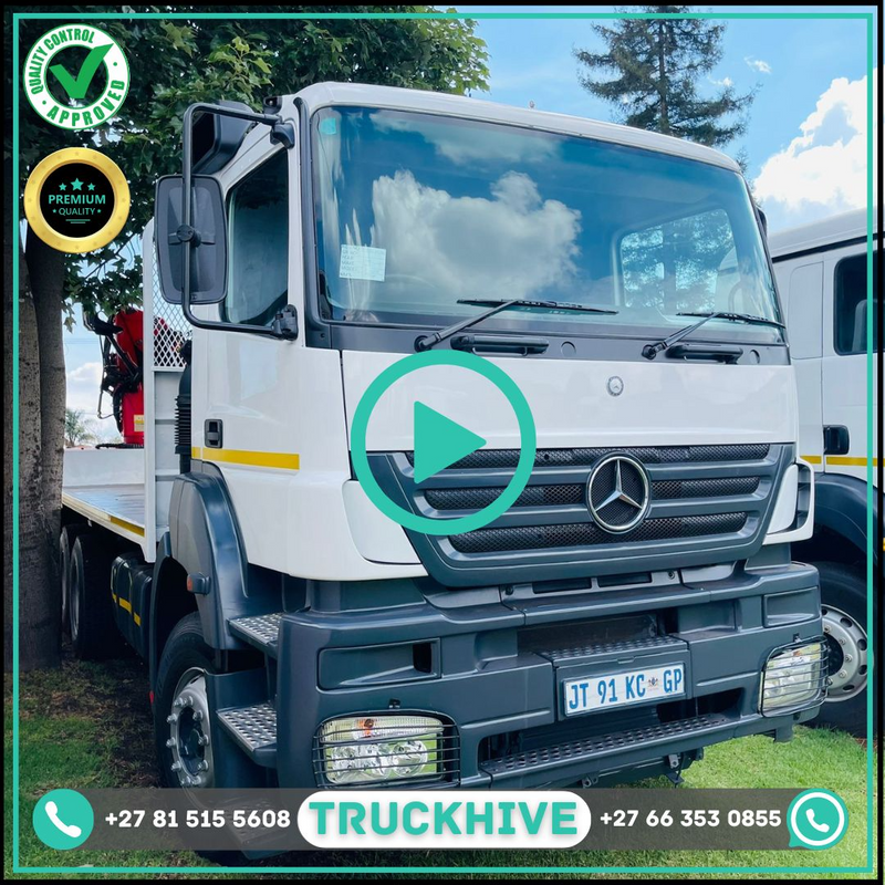 2008 MERCEDES BENZ AXOR - TRUCK WITH A MOUNTED CRANE FOR SALE