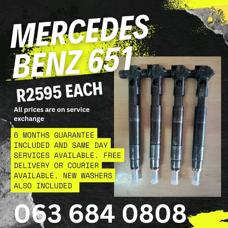 MERCEDES BENZ 651 DIESEL INJECTORS FOR SALE WITH WARRANTY