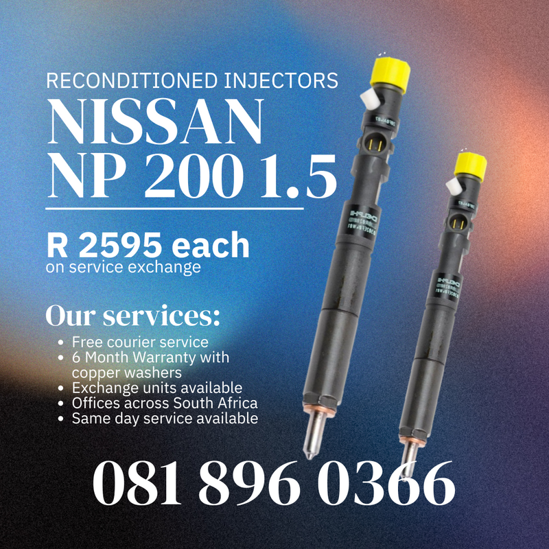 NISSAN NP200 DIESEL INJECORS FOR SALE WITH WARRANTY