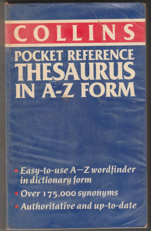 COLLINS Pocket Reference Thesaurus in A-Z Form