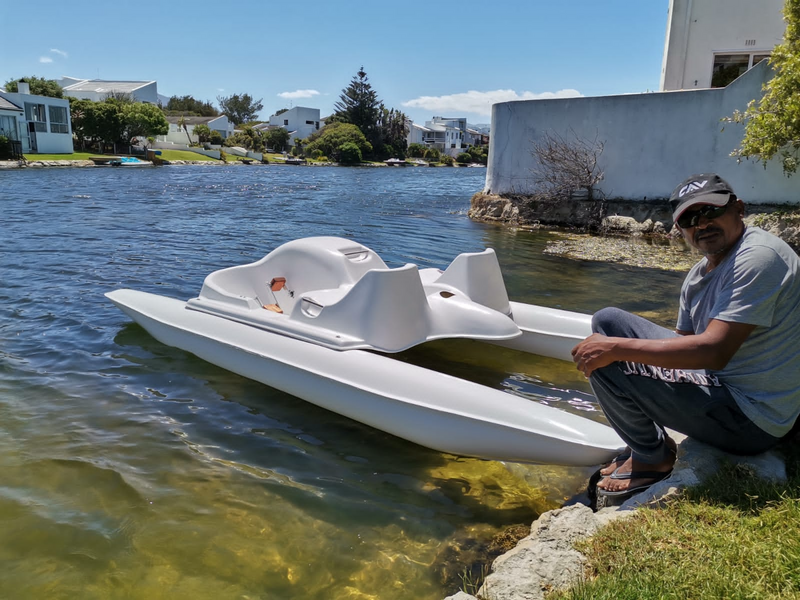 Two seater pedal boat