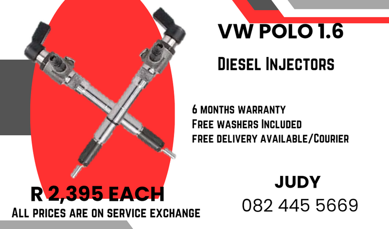 VW Polo 1.6 Diesel Injectors