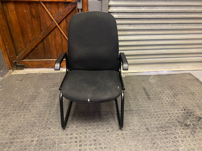 Visitor Chair in Black-
