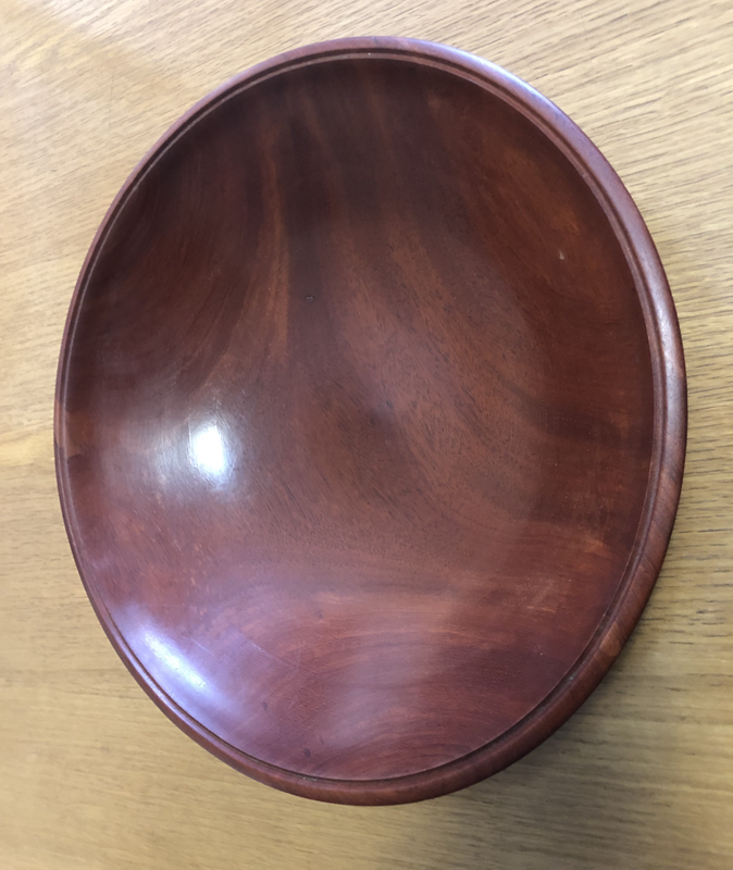 Solid wood bowl new never used