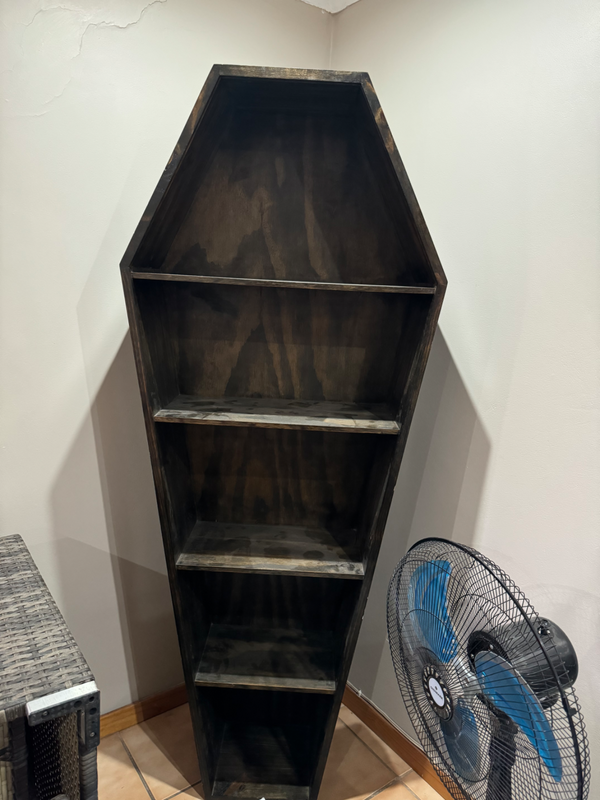 Old School Coffin Style Cupboard/Shelves