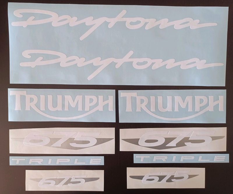2010 Triumph Daytona 675 Special Edition decals sticker sets