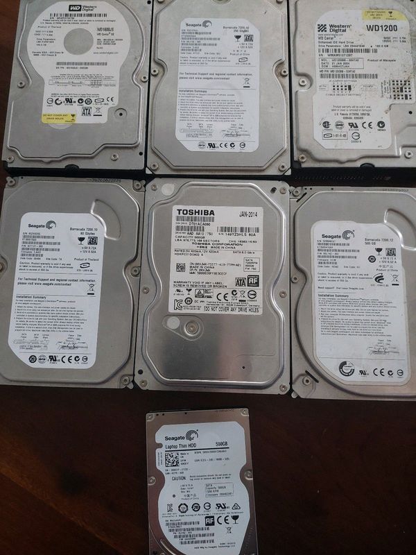 Various PC Internal HDD Drives