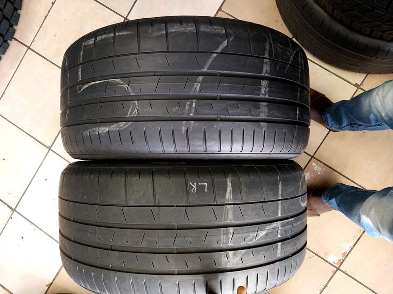 Two 265 35 20 pirelli p zero tyres available for sale