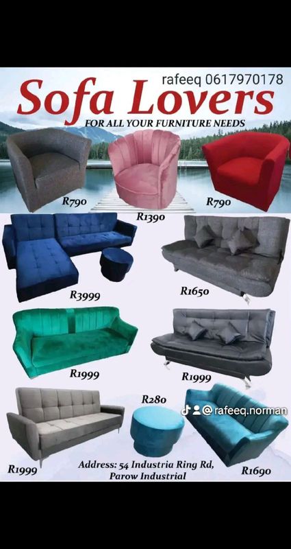 Sofa lovers promotion brand new furnitures lowest prices ever 54 industria Ring Rd parow